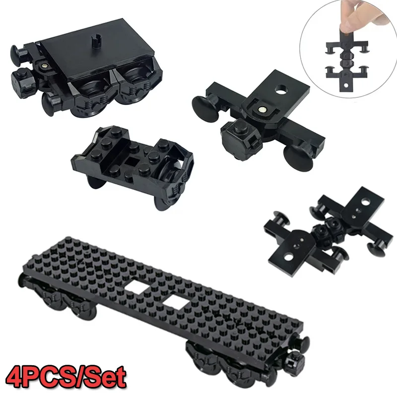4PCS Train Base Plate Technology Building Blocks Parts Carriage Connector/Train Wheel Frame Pulleys Assembly MOC Bricks DIY Toys
4PCS Train Base Plate Technology Building Blocks Parts Carriage Connector/Train Wheel Frame Pulleys Assembly MOC Bricks DIY Toys