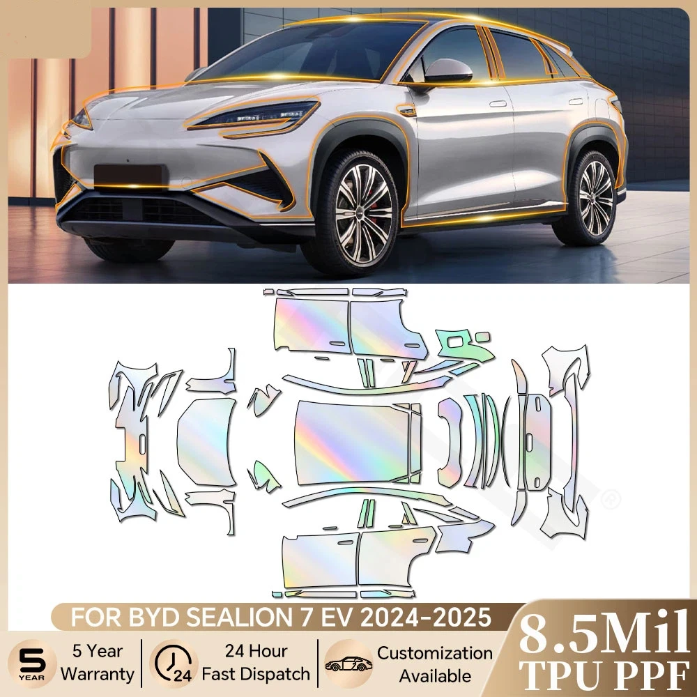 TPU Anti-scratch Paint Protective Film For BYD Sealion 7 EV 2024 2025 Pre-cut PPF Bra Car Body Clear Sticker Accessories
TPU Anti-scratch Paint Protective Film For BYD Sealion 7 EV 2024 2025 Pre-cut PPF Bra Car Body Clear Sticker Accessories