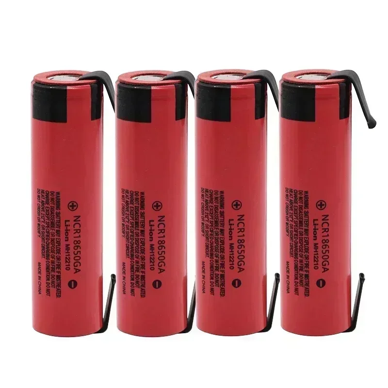 NCR18650 GA rechargeable battery, lithium battery,3.7V 18650 3500mAh 20A discharge+ DIY welding nickel sheet
NCR18650 GA rechargeable battery, lithium battery,3.7V 18650 3500mAh 20A discharge+ DIY welding nickel sheet
