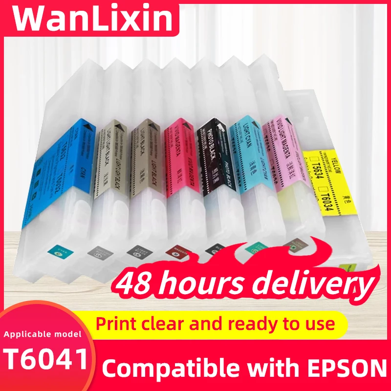 T6041-T6049 Empty Refill Ink Cartridge With Chip Compatible For EPSON Stylus pro 7800 7880 9800 9880 7450 7400 9400 7400 9450
T6041-T6049 Empty Refill Ink Cartridge With Chip Compatible For EPSON Stylus pro 7800 7880 9800 9880 7450 7400 9400 7400 9450