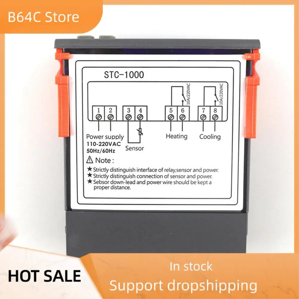 B64C Универсальный цифровой регулятор температуры, термостат по Фаренгейту и Цельсию с помощью
B64C Универсальный цифровой регулятор температуры, термостат по Фаренгейту и Цельсию с помощью