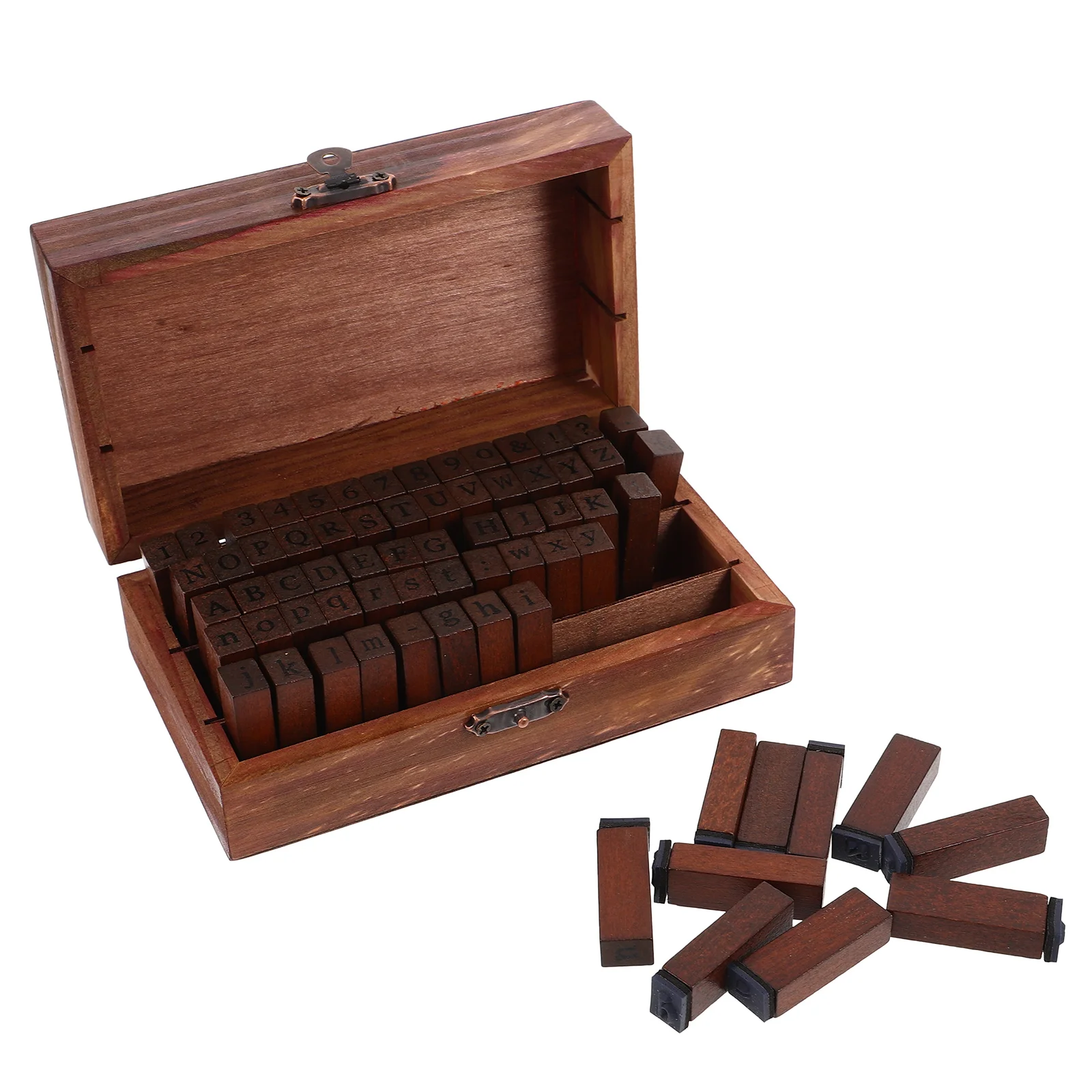 70Pcs Style Letter Number Rubber Set Wooden Box Storage 146x86x47mm Crafting Hardwood
70Pcs Style Letter Number Rubber Set Wooden Box Storage 146x86x47mm Crafting Hardwood