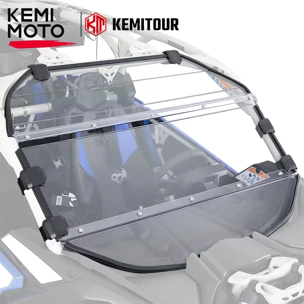 KEMIMOTO Front Full Windshield Clear PC Combination Windscreen for Can am Maverick X3, Maverick X3 MAX R RR 4x4 XMR XDS Turbo
KEMIMOTO Front Full Windshield Clear PC Combination Windscreen for Can am Maverick X3, Maverick X3 MAX R RR 4x4 XMR XDS Turbo
