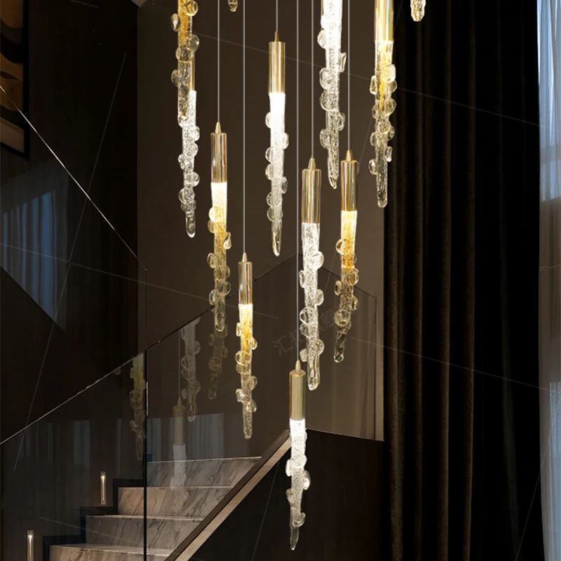 Modern home decor led lights pendant light lamps forstaircase Chandeliers for living room hanging light indoor lighting
Modern home decor led lights pendant light lamps forstaircase Chandeliers for living room hanging light indoor lighting