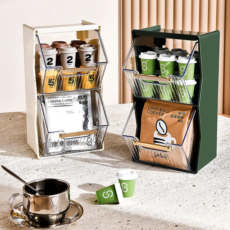 Tea Bag Storage Box Tea Capsule Coffee Lemon Slice Storage Transparent PET Double-layer Office Desk Snack Sundries Organizer
Tea Bag Storage Box Tea Capsule Coffee Lemon Slice Storage Transparent PET Double-layer Office Desk Snack Sundries Organizer