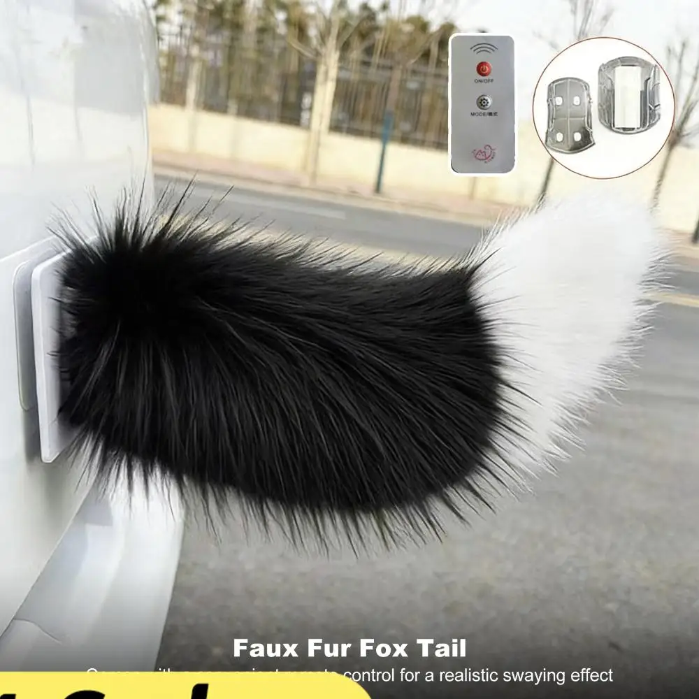 Cute Electric Wagging Plush Tail for Car Remote Control Moving Fox Tail Decoration Universal Cute Fuzzy Tail for Scooter Moto
Cute Electric Wagging Plush Tail for Car Remote Control Moving Fox Tail Decoration Universal Cute Fuzzy Tail for Scooter Moto