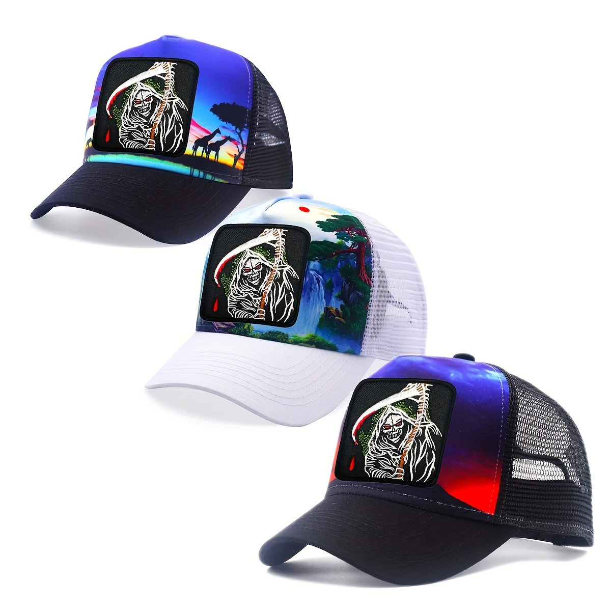 Unisex Trucker Mesh Caps for Men Women Farm Animal Reaper Embroidery Badge Snapback Hats African Savanna Background
Unisex Trucker Mesh Caps for Men Women Farm Animal Reaper Embroidery Badge Snapback Hats African Savanna Background