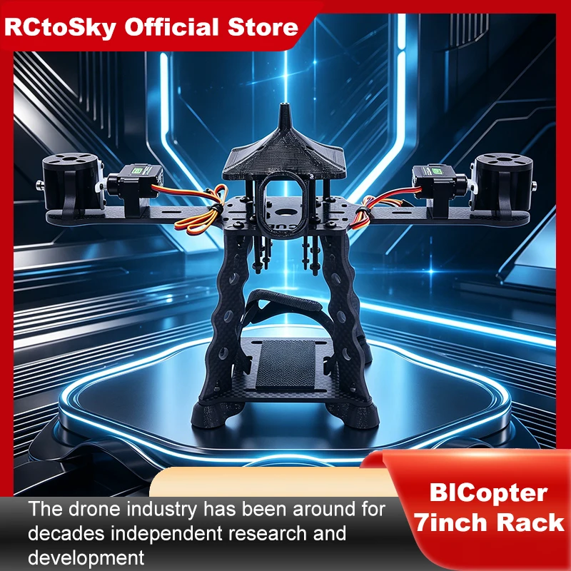 BICopter 7inch FPV Drone Frame Kit Carbon Fiber Racing Quadcopter Freestyle INAV Beatflight F405 F722 Ardupilot Flight Control
BICopter 7inch FPV Drone Frame Kit Carbon Fiber Racing Quadcopter Freestyle INAV Beatflight F405 F722 Ardupilot Flight Control