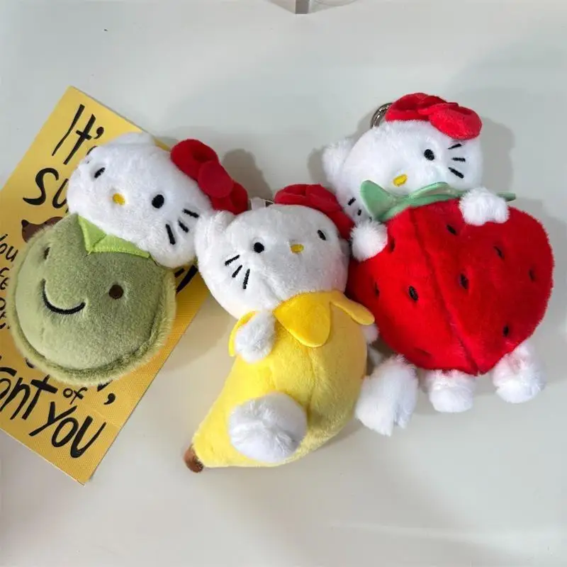 Милая плюшевая кукла Sanrio Hello Kitty, мягкая игрушка, брелок, кулон, фрукты, банан, клубника, авокадо, KT, сумка с котом, украшения, подарки для девочек 
Милая плюшевая кукла Sanrio Hello Kitty, мягкая игрушка, брелок, кулон, фрукты, банан, клубника, авокадо, KT, сумка с котом, украшения, подарки для девочек