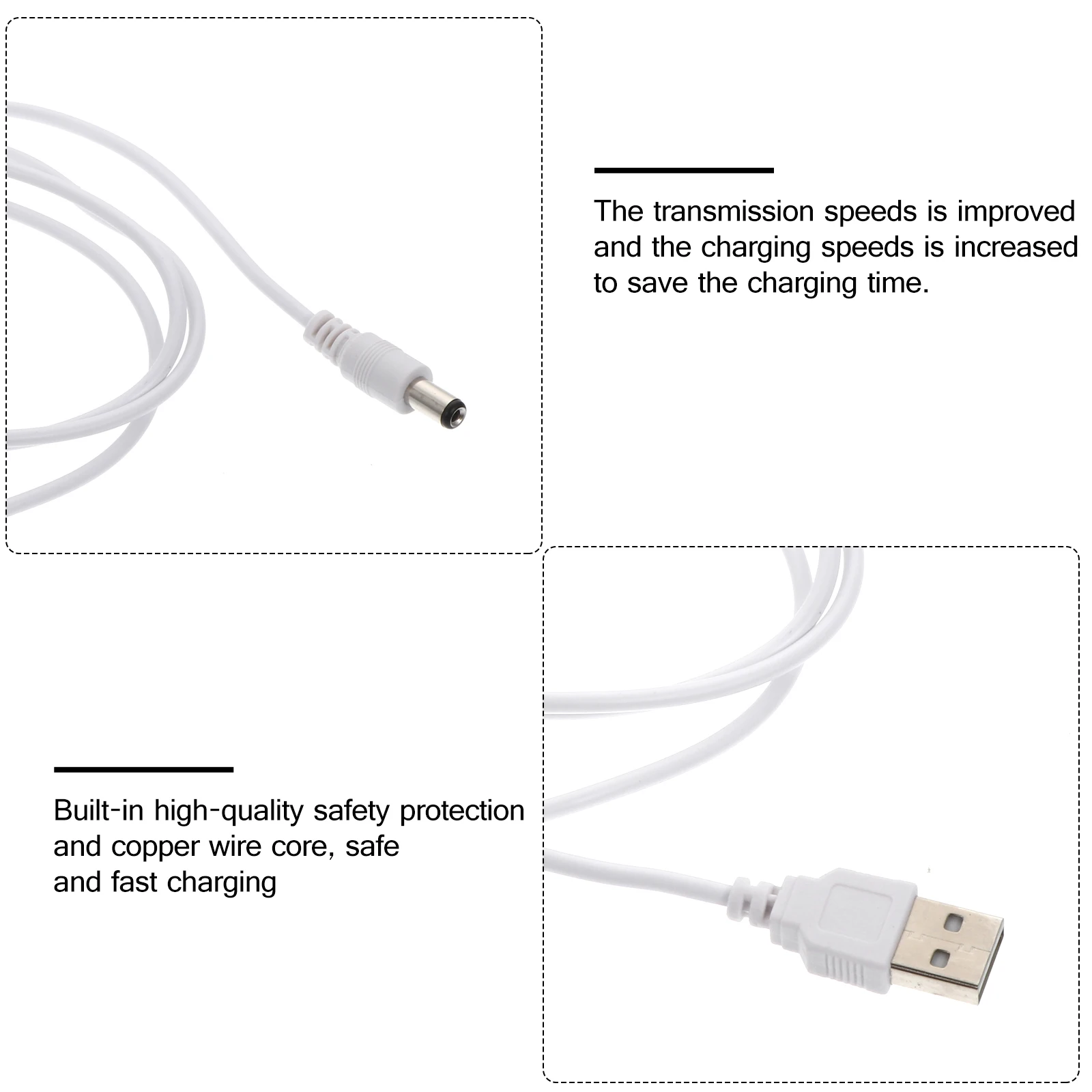 10pcs USB Charging Cable Premium Fast Cord Safety Protection for Laptop Phone Multiple Devices Compact Portable White
10pcs USB Charging Cable Premium Fast Cord Safety Protection for Laptop Phone Multiple Devices Compact Portable White
