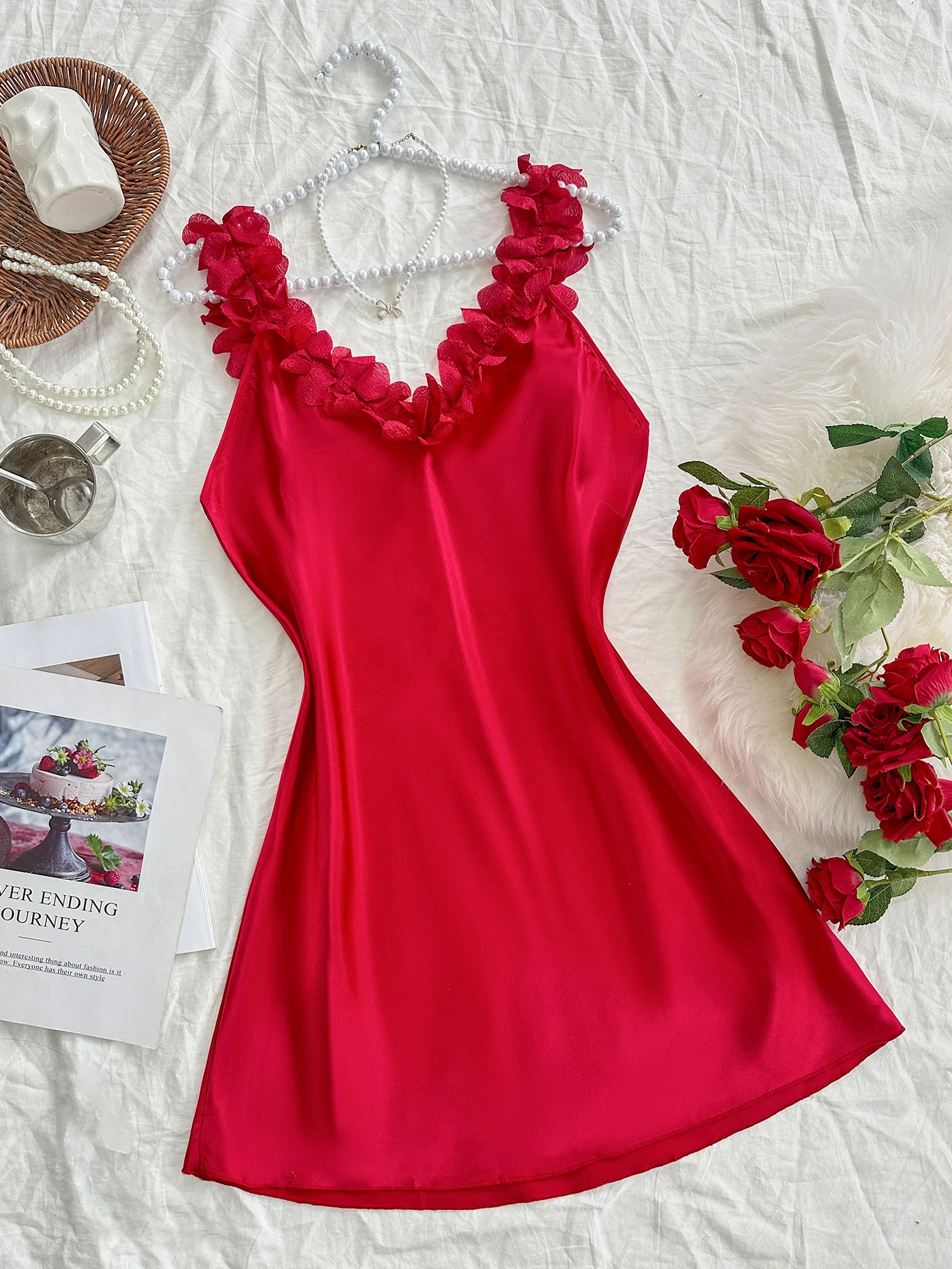 Summer plus size sexy nightgown solid color comfortable and casual women's pajamas
Summer plus size sexy nightgown solid color comfortable and casual women's pajamas