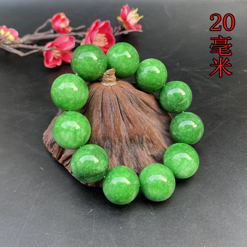 Large Quartz Rock Green Round Bead Bracelet Cold Jade Buddha Beads
Large Quartz Rock Green Round Bead Bracelet Cold Jade Buddha Beads