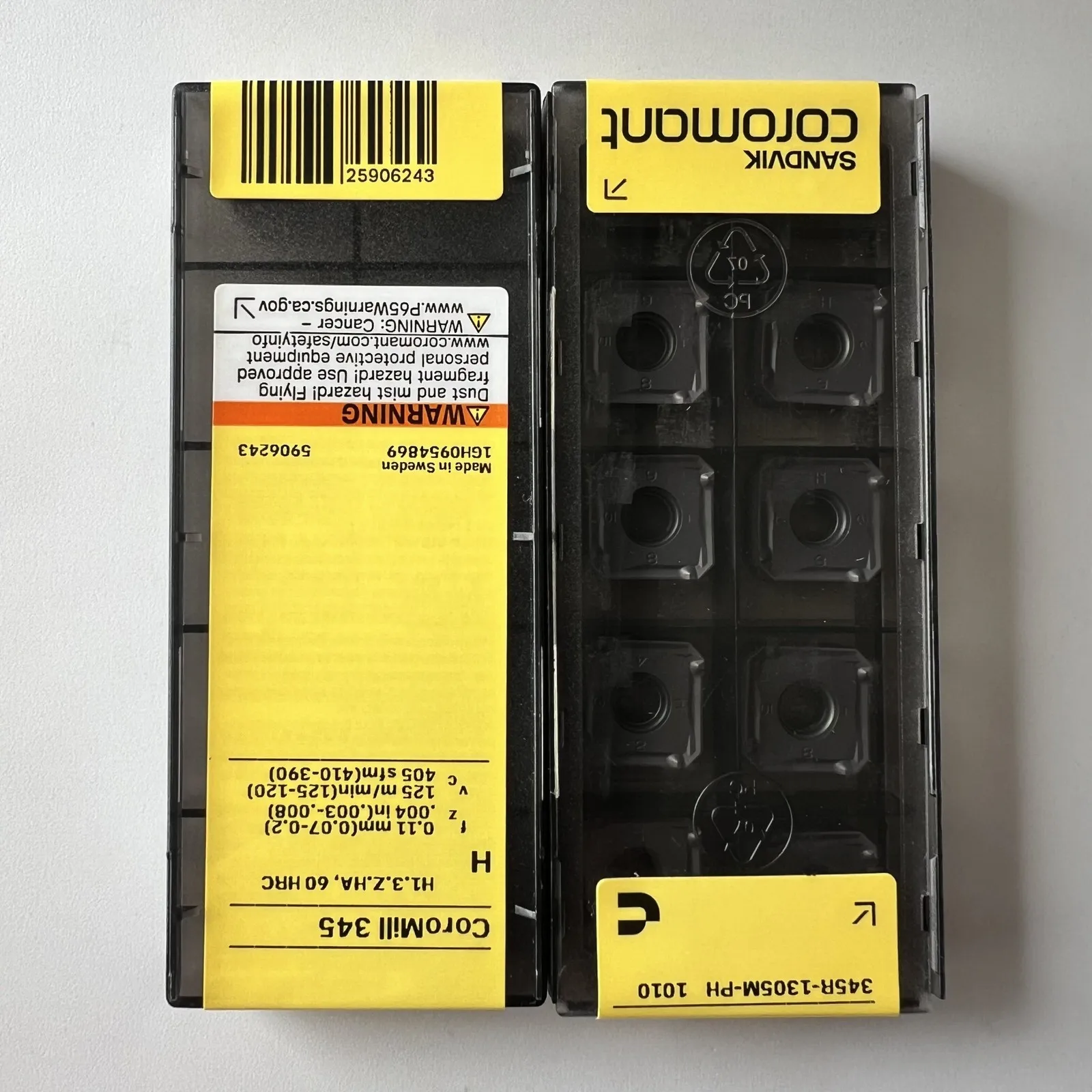 SANDVIK / 345R-1305M-PH 1010 / Original Swedish hard alloy blade 10 Pcs
SANDVIK / 345R-1305M-PH 1010 / Original Swedish hard alloy blade 10 Pcs
