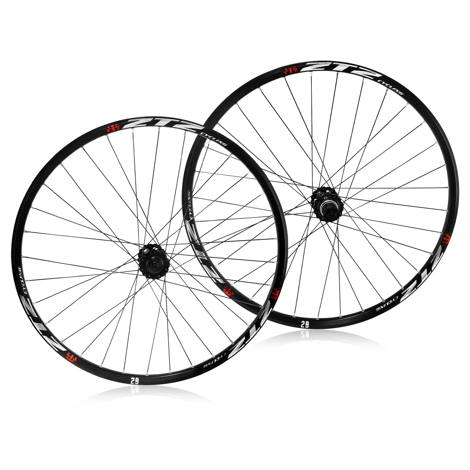 26"/27.5"/29" Mountain Bike Wheelset Ultralight Aluminum Alloy Rim 32H High Strength Bike Wheels Quick Release Disc Brake MTB Wheel Set Compatible 7-12 Speed Cassette
26"/27.5"/29" Mountain Bike Wheelset Ultralight Aluminum Alloy Rim 32H High Strength Bike Wheels Quick Release Disc Brake MTB Wheel Set Compatible 7-12 Speed Cassette