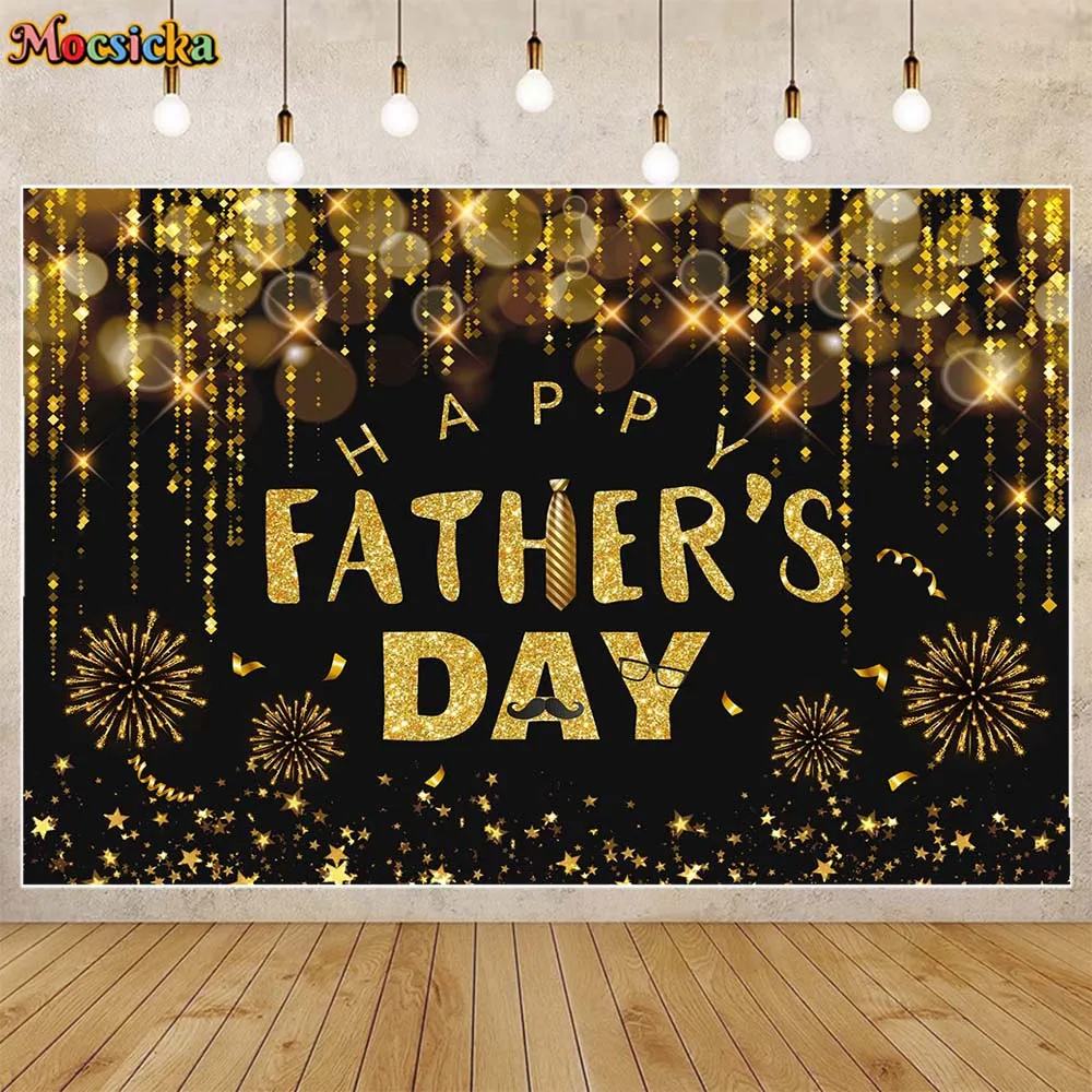 Mocsicka Happy Father's Day Photo Background Golden Glitter Bokeh Love Dad Party Decor Men Birthday Backdrop Photo Studio Props
Mocsicka Happy Father's Day Photo Background Golden Glitter Bokeh Love Dad Party Decor Men Birthday Backdrop Photo Studio Props