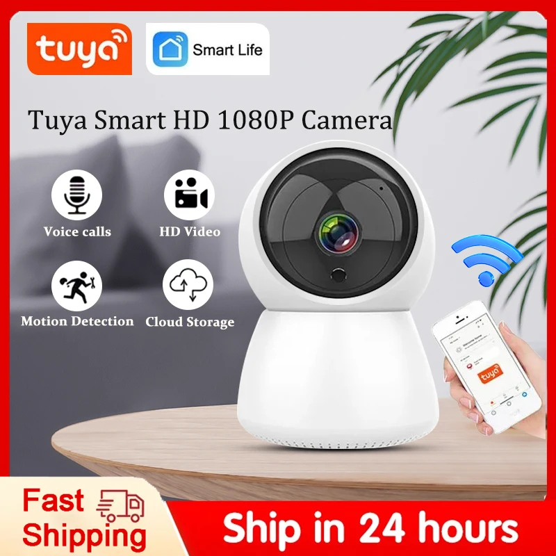 Tuya WiFi Wireless Home Monitor Smart HD 1080P WIFI Camera Surveillance Tracking Smart Home Security Indoor Automatic IP Camera
Tuya WiFi Wireless Home Monitor Smart HD 1080P WIFI Camera Surveillance Tracking Smart Home Security Indoor Automatic IP Camera