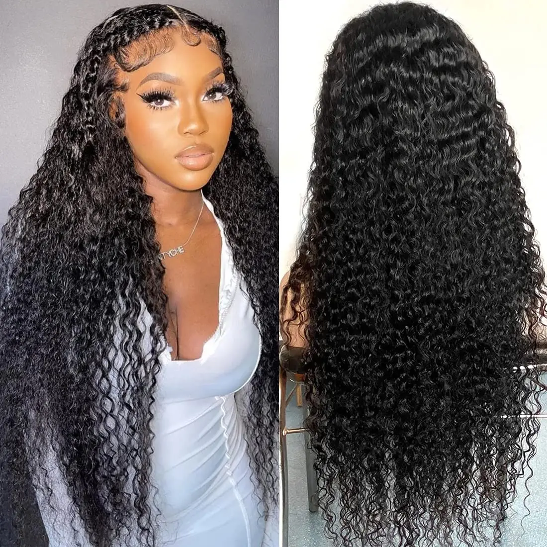 13X4 Deep Curly Lace Front Wig 13x6 HD Lace Frontal Wig Human Hair 28 30 32 34 InchLace Frontal Wig Deep Wave Frontal Wig
13X4 Deep Curly Lace Front Wig 13x6 HD Lace Frontal Wig Human Hair 28 30 32 34 InchLace Frontal Wig Deep Wave Frontal Wig