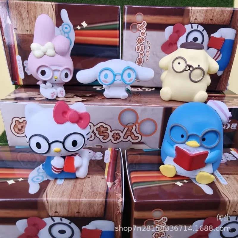 Sanrio Anime Figures Hello Kitty Pompom Purin Cinnamoroll Mymelody Wear Glasses Series Blind Box Toys Collection Ornaments Gifts
Sanrio Anime Figures Hello Kitty Pompom Purin Cinnamoroll Mymelody Wear Glasses Series Blind Box Toys Collection Ornaments Gifts