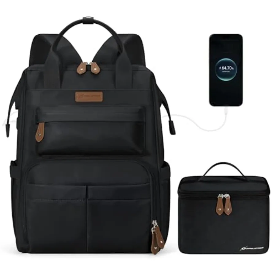 Travel Backpack for Women Men, Laptop Backpack Fits 15.6-17.3 Inch Laptop, Nurse/Work Bag with Insulated Lunch Box
Travel Backpack for Women Men, Laptop Backpack Fits 15.6-17.3 Inch Laptop, Nurse/Work Bag with Insulated Lunch Box