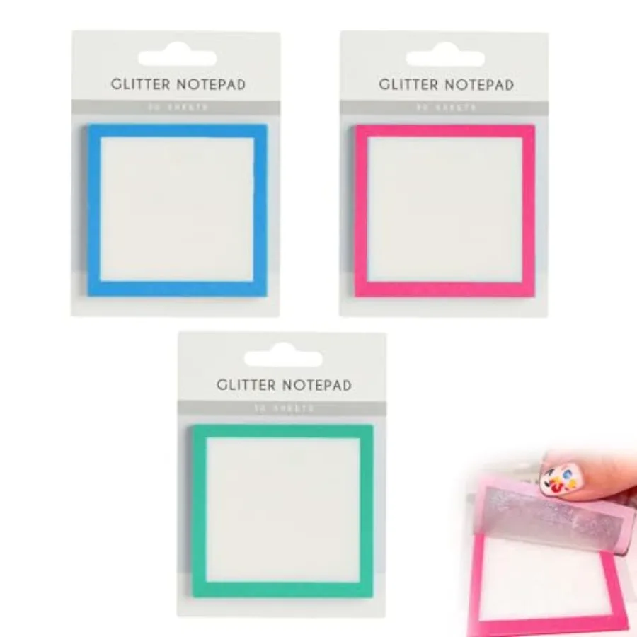Sparkle Sticky Notes 3-Pack - Glitter Post It Notes, Transparent Glitter Notepads, Self Adhesive Note Memo Pads, Translucent an
Sparkle Sticky Notes 3-Pack - Glitter Post It Notes, Transparent Glitter Notepads, Self Adhesive Note Memo Pads, Translucent an
