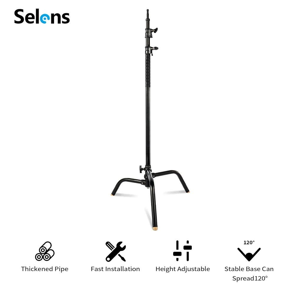 Heavy Duty Detachable C-Stand Light Stand Tripod with 3 Castor Wheel for Spot light Photographic Studio softboxes
Heavy Duty Detachable C-Stand Light Stand Tripod with 3 Castor Wheel for Spot light Photographic Studio softboxes