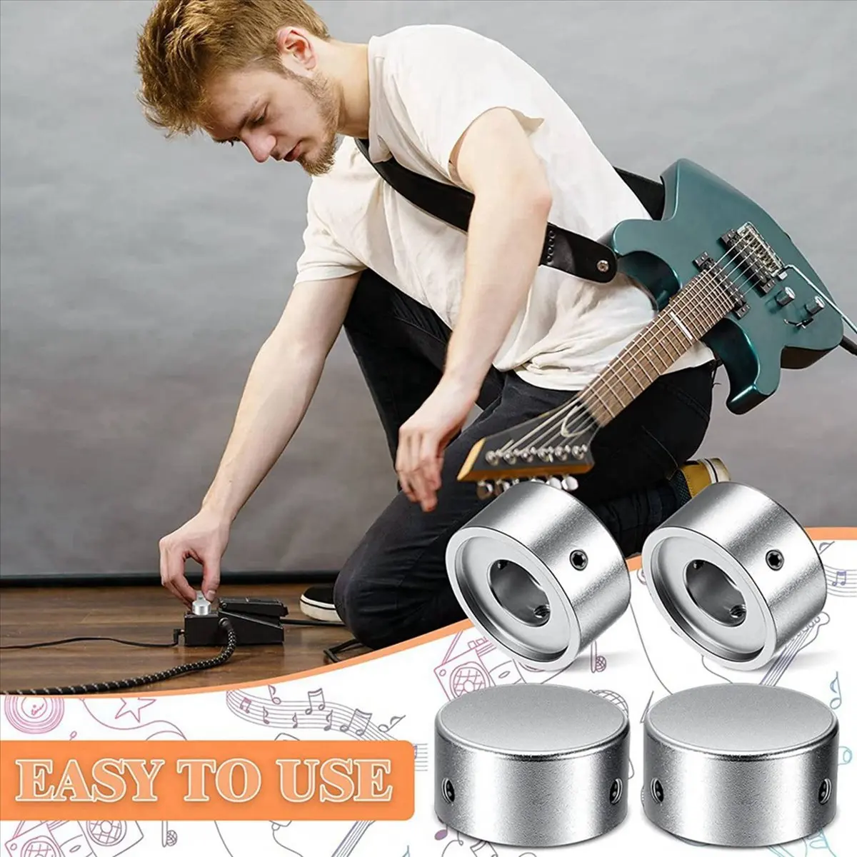 TUREBG 16X Effects Pedal Footswitch Topper,Barefoot Pedal Buttons,Guitar Effect Foot Nail Cap Increase Accuracy and Comfort
TUREBG 16X Effects Pedal Footswitch Topper,Barefoot Pedal Buttons,Guitar Effect Foot Nail Cap Increase Accuracy and Comfort
