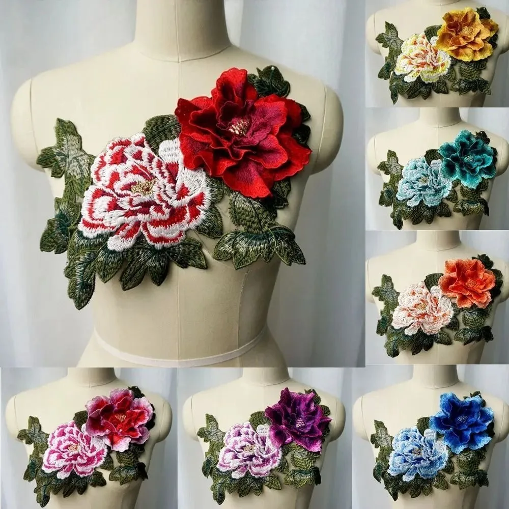 Fashion Embroidered Peony Flower Patches Sticker Removable Gown Appliques Sew on Diy Decoration Sew Patches Wedding Gown Dress
Fashion Embroidered Peony Flower Patches Sticker Removable Gown Appliques Sew on Diy Decoration Sew Patches Wedding Gown Dress