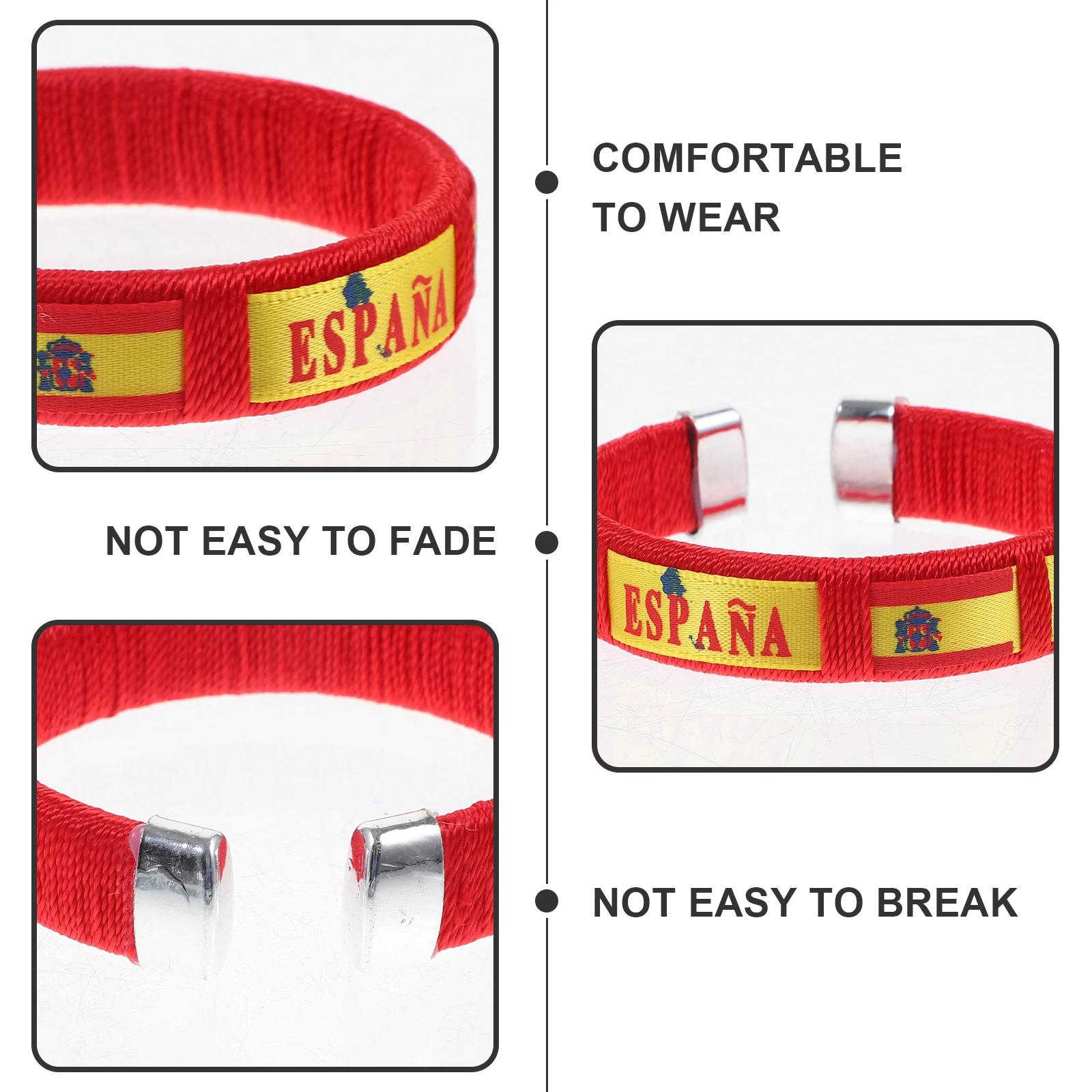 Fan Bracelet Webbing Wristb Soccer Game Bracelets Flag Themed Flexible Cheer Supplies Portable Decorative
Fan Bracelet Webbing Wristb Soccer Game Bracelets Flag Themed Flexible Cheer Supplies Portable Decorative
