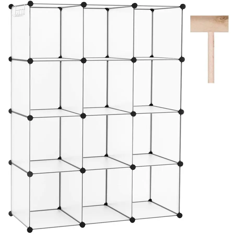 Органайзер для хранения CAHOME Cube, 12-секционный органайзер для шкафа, сборная полка-куб, пластиковый штабелируемый стеллаж, модульная система полок U
Органайзер для хранения CAHOME Cube, 12-секционный органайзер для шкафа, сборная полка-куб, пластиковый штабелируемый стеллаж, модульная система полок U