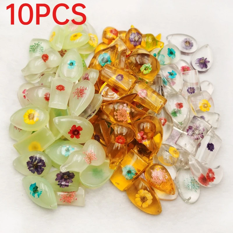 10Pcs Mini Amber Color Resin Pendants Real Dried Flower Plant Specimen Charms DIY Necklace Jewelry Making Accessories
10Pcs Mini Amber Color Resin Pendants Real Dried Flower Plant Specimen Charms DIY Necklace Jewelry Making Accessories