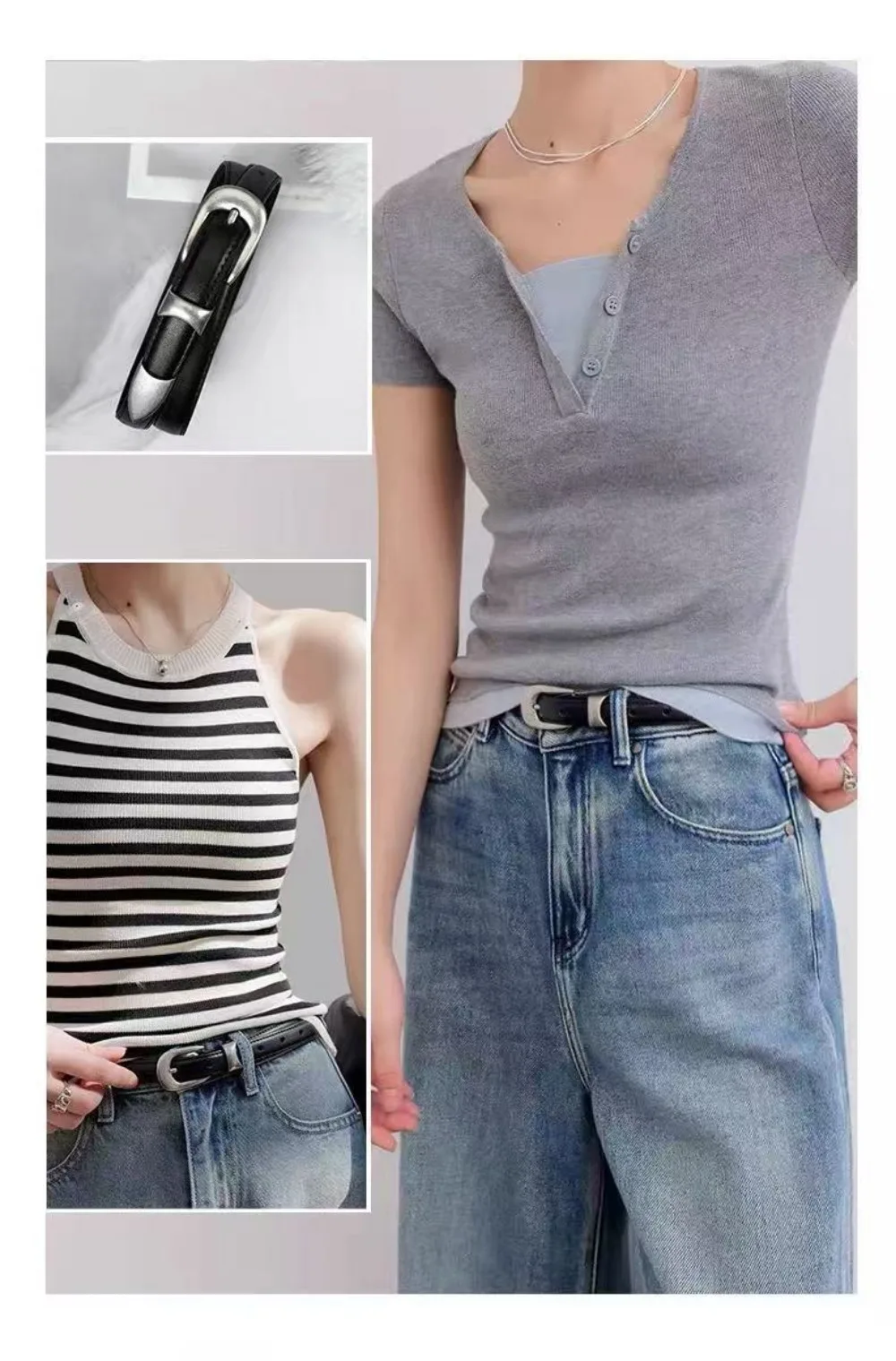 2026 women's leather thin waistband with retro buckle and trousers new Korean version simple casual versatile belt
2026 women's leather thin waistband with retro buckle and trousers new Korean version simple casual versatile belt