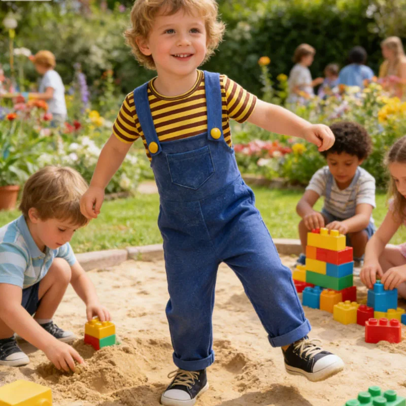 Baby Boy Clothes Children's Cosplay Costume Boys Striped T-Shirt+Jumpsuits 2Pcs Set Carnival Birthday Costumes Stage Perform
Baby Boy Clothes Children's Cosplay Costume Boys Striped T-Shirt+Jumpsuits 2Pcs Set Carnival Birthday Costumes Stage Perform