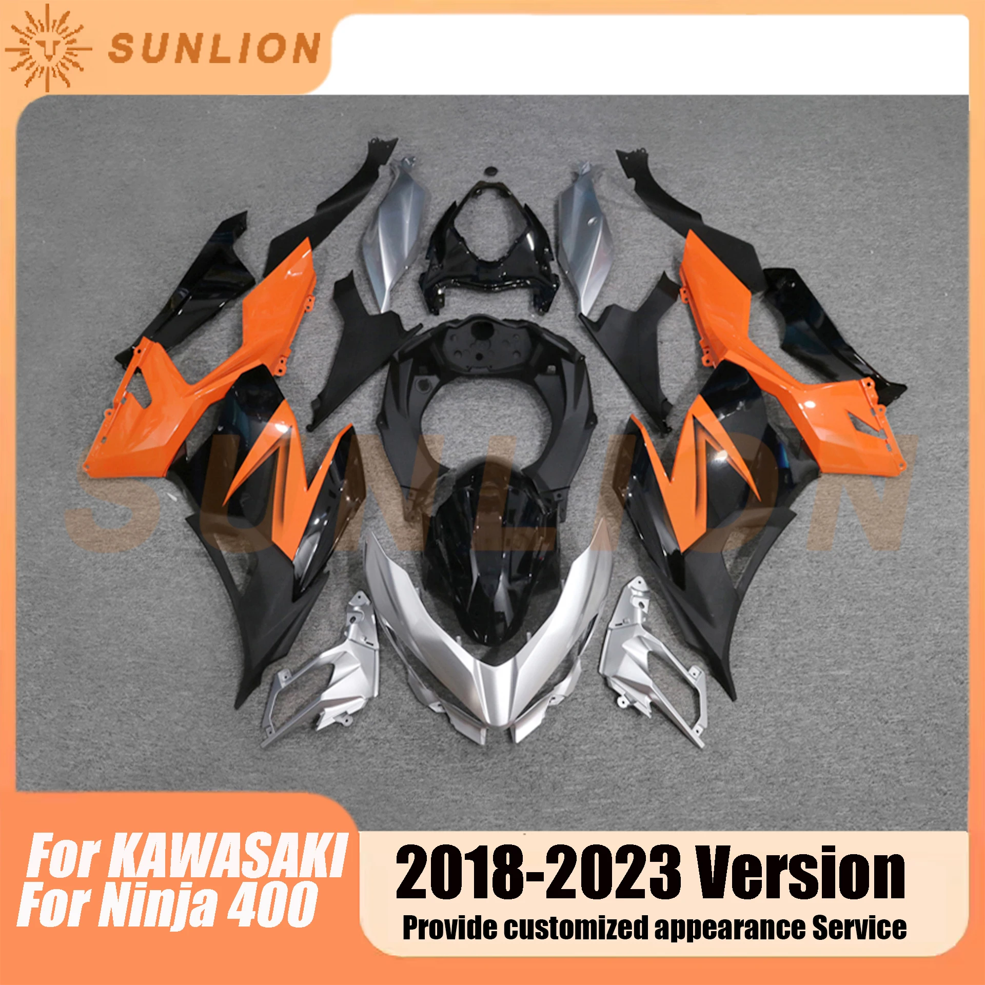 For KAWASAKI Ninja 400 / NINJA400 2018 2019 2020 2021 2022 2023 Motorcycle Full Body Kits Fairing
For KAWASAKI Ninja 400 / NINJA400 2018 2019 2020 2021 2022 2023 Motorcycle Full Body Kits Fairing