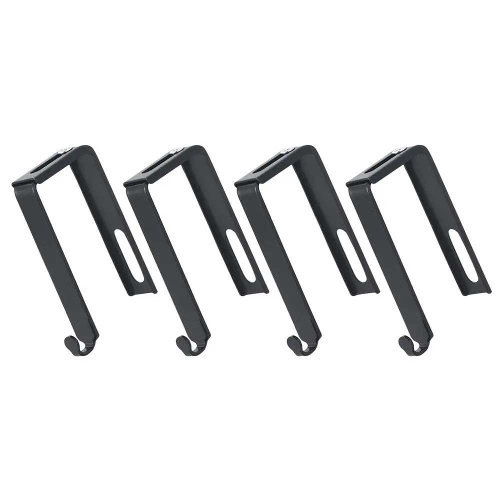 4 Pcs over The Door Hooks Metal Clothes Hangers Adjustable Cubicle Hanging Black Rack Office
4 Pcs over The Door Hooks Metal Clothes Hangers Adjustable Cubicle Hanging Black Rack Office