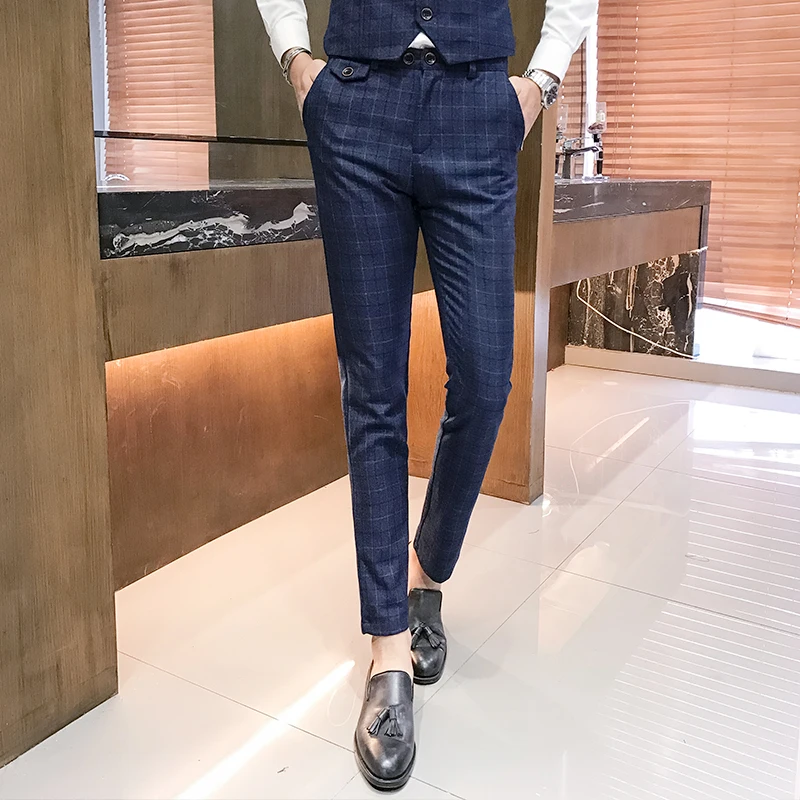 New Men's Fashion Classic Boutique Lattice Business Office Casual Suit Pants Male Formal Wedding Dress Suit Pants Grid Trousers
New Men's Fashion Classic Boutique Lattice Business Office Casual Suit Pants Male Formal Wedding Dress Suit Pants Grid Trousers