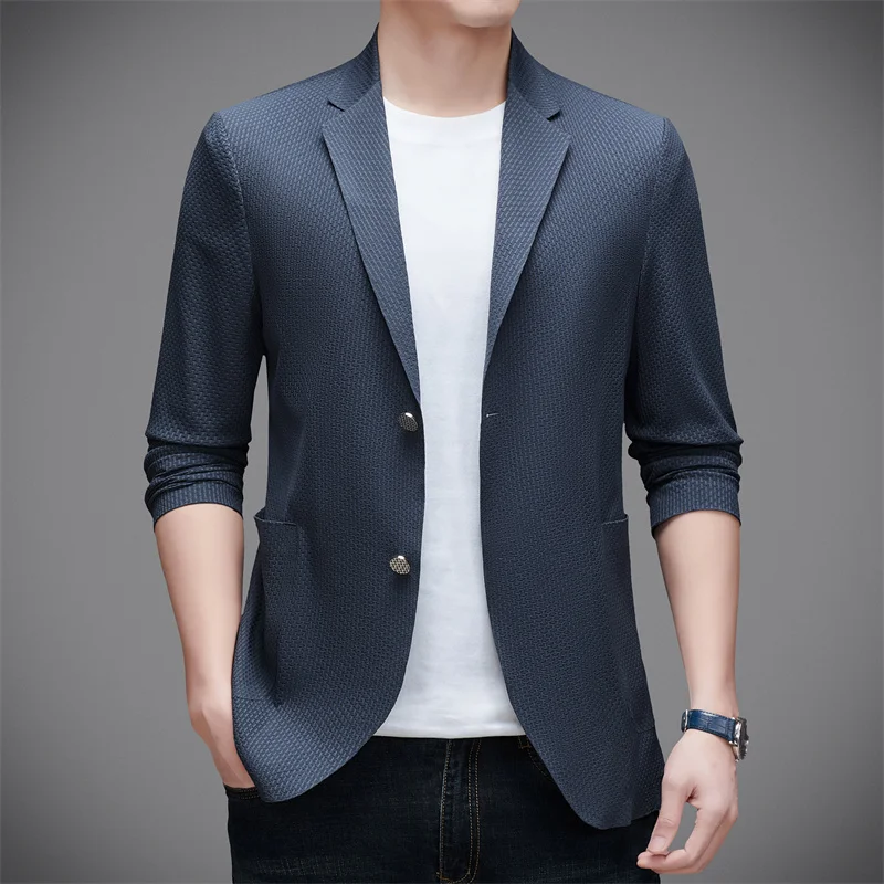 Thin Suit Jacket Men's New Summer Business Single Western Lightweight Sunscreen Suit Male Long Sleeve Slim Solid Blazers Coat
Thin Suit Jacket Men's New Summer Business Single Western Lightweight Sunscreen Suit Male Long Sleeve Slim Solid Blazers Coat
