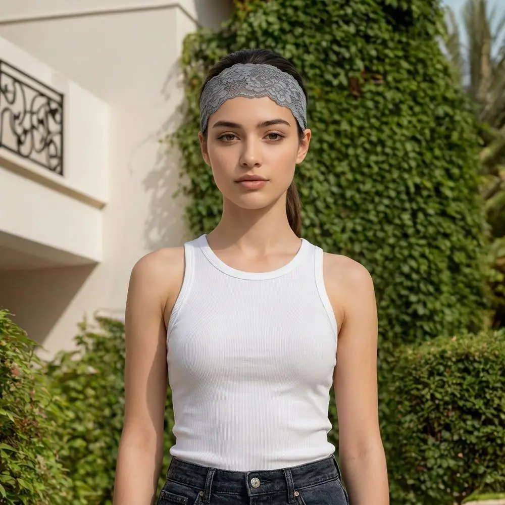 Korean Lace Floral Headbands Wide Spandex Hollow-Out Lightweight Headwrap Solid Color Breathable Mesh Elastic Hair Bands
Korean Lace Floral Headbands Wide Spandex Hollow-Out Lightweight Headwrap Solid Color Breathable Mesh Elastic Hair Bands