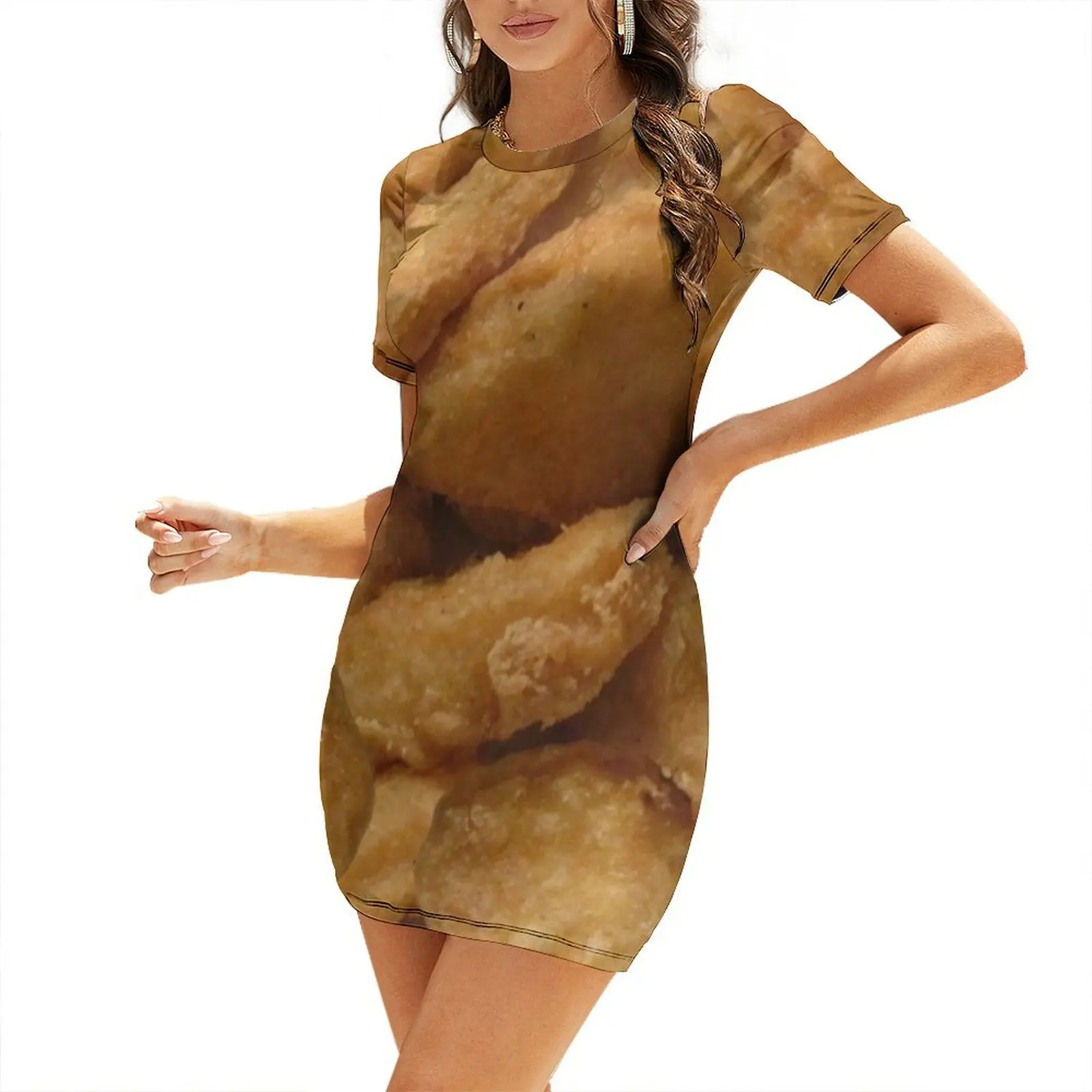 chicken nuggets Short-Sleeved Dress women's fashion dresses cute dress elegant dress summer
chicken nuggets Short-Sleeved Dress women's fashion dresses cute dress elegant dress summer
