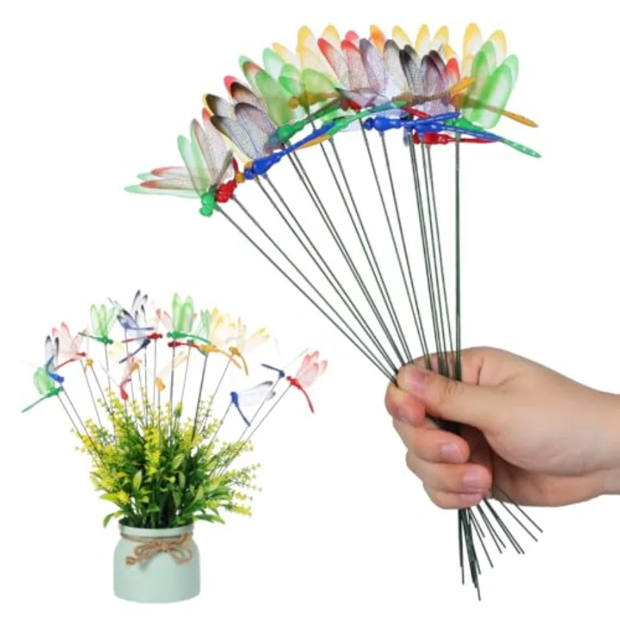 20 Piece Dragonfly Garden Stakes 3D Fake Dragonflies Decorative Colorful Butterfly Dragonfly Ornaments for Outdoor Plant Pots F
20 Piece Dragonfly Garden Stakes 3D Fake Dragonflies Decorative Colorful Butterfly Dragonfly Ornaments for Outdoor Plant Pots F