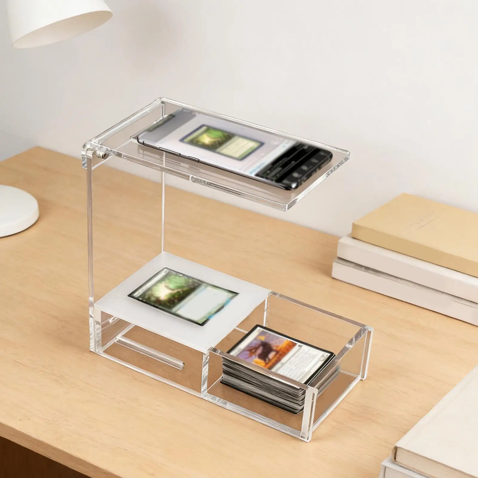 Acrylic Card Scanner Stand for Fast scan and Price Check Professional, Sleeved and Unsleeved Cards Accessories, Clear Scanstand
Acrylic Card Scanner Stand for Fast scan and Price Check Professional, Sleeved and Unsleeved Cards Accessories, Clear Scanstand