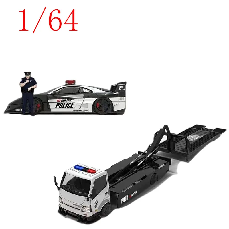 AM Aurora Diecast 1/64 Scale H300 Lowboy Semi-trailer and F40 Police Livery Edition Alloy Car Model Toys for Boys Gift
AM Aurora Diecast 1/64 Scale H300 Lowboy Semi-trailer and F40 Police Livery Edition Alloy Car Model Toys for Boys Gift