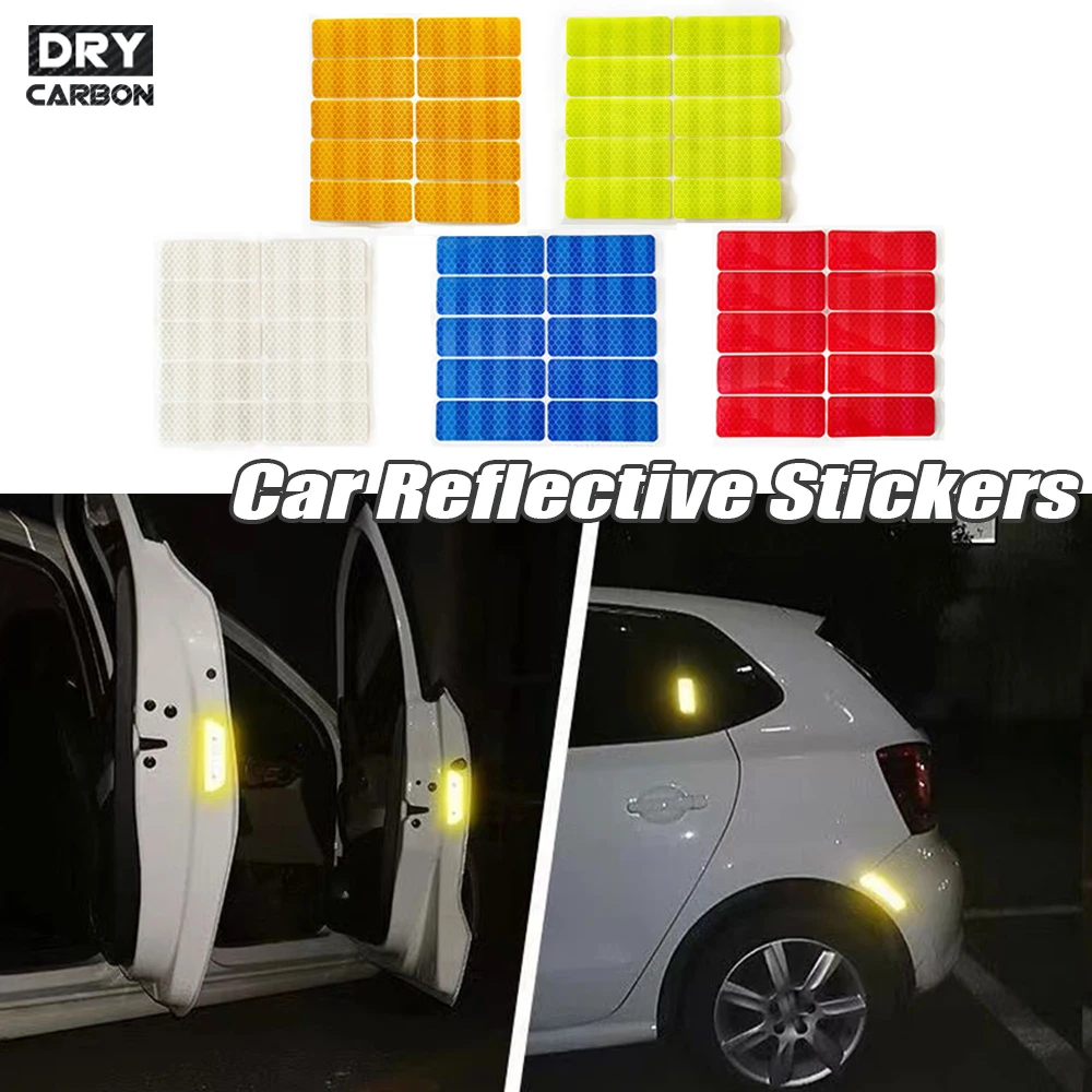 10Pcs Car Bumper Reflective Stickers Secure Reflector Stickers Reflective Warning Strip Tape Decals Safety Warning 30*80mm
10Pcs Car Bumper Reflective Stickers Secure Reflector Stickers Reflective Warning Strip Tape Decals Safety Warning 30*80mm