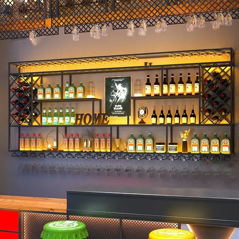 Kitchen Storage Organization Bottle Modern Bar Cabinet Floating Shelf Restaurant Furniture Vinegar Wine Glass Wall Equipment
Kitchen Storage Organization Bottle Modern Bar Cabinet Floating Shelf Restaurant Furniture Vinegar Wine Glass Wall Equipment