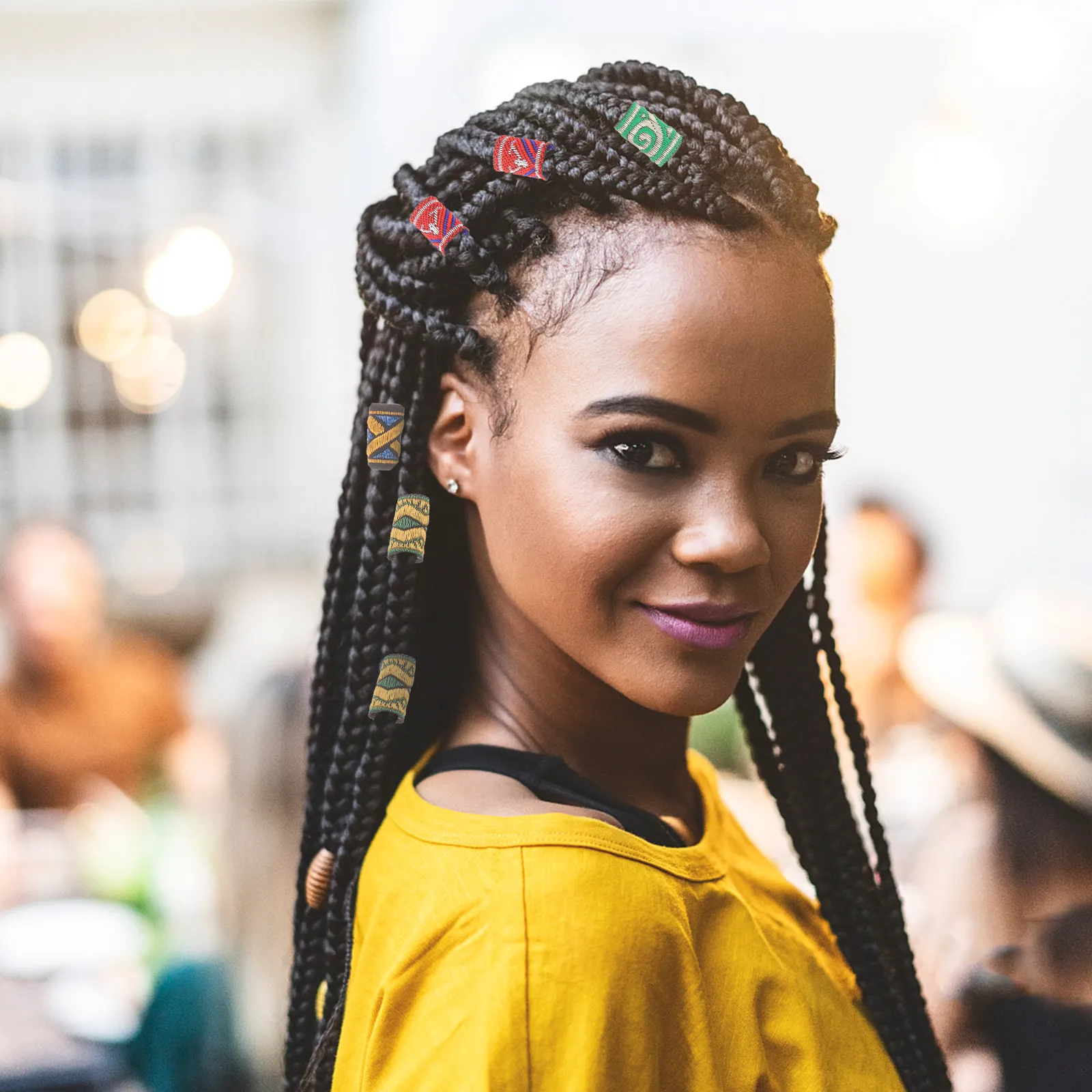 15Pcs Colorful Dreadlocks Hair Cuffs Cloth Braids Rings Decorative Hair Accessories for Braids Ponytails Filigree Tube
15Pcs Colorful Dreadlocks Hair Cuffs Cloth Braids Rings Decorative Hair Accessories for Braids Ponytails Filigree Tube