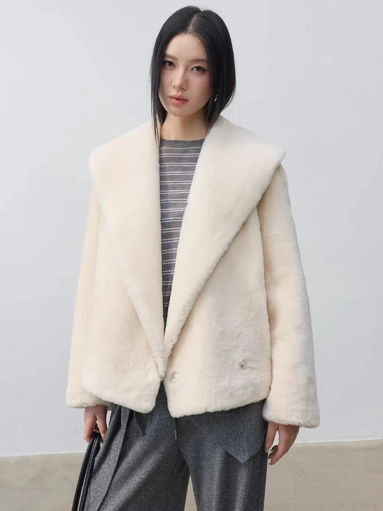 High-end Luxury Merino Sheep Fur Plush Jackets for Women 2026 New Simple Short Winter Genuine Leather Real Fur Shearling Coat
High-end Luxury Merino Sheep Fur Plush Jackets for Women 2026 New Simple Short Winter Genuine Leather Real Fur Shearling Coat