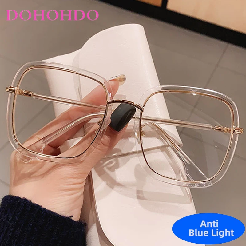 Fashion Big Square Blue Light Blocking Glasses Women New Designers Optical Spectacle Computer Eye Protection Glass For Reading
Fashion Big Square Blue Light Blocking Glasses Women New Designers Optical Spectacle Computer Eye Protection Glass For Reading
