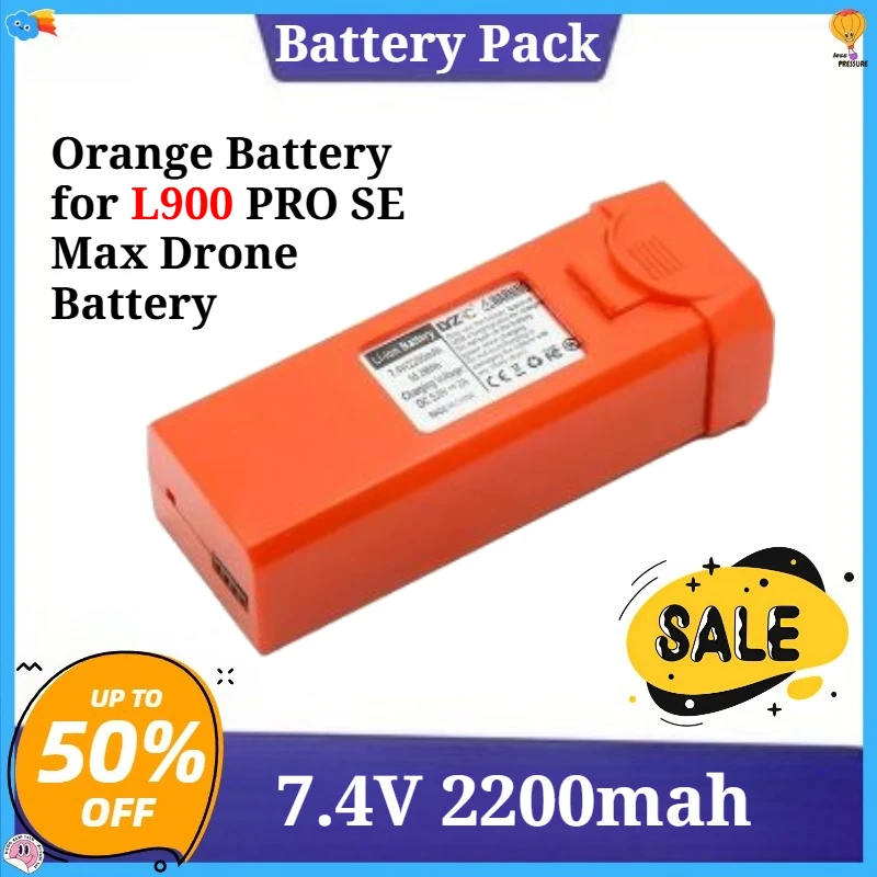 7.4V 2200mah Orange Battery for L900 PRO SE Max Drone Battery Drone L900 SE MAX Drone Accessories for LYZRC Bateria
7.4V 2200mah Orange Battery for L900 PRO SE Max Drone Battery Drone L900 SE MAX Drone Accessories for LYZRC Bateria
