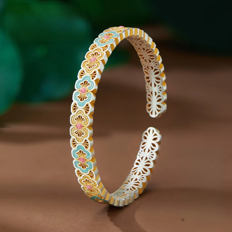 Браслет из стерлингового серебра с эмалью S99, женский браслет с подвеской в винтажном стиле, изысканный роскошный ювелирный подарок
Браслет из стерлингового серебра с эмалью S99, женский браслет с подвеской в винтажном стиле, изысканный роскошный ювелирный подарок