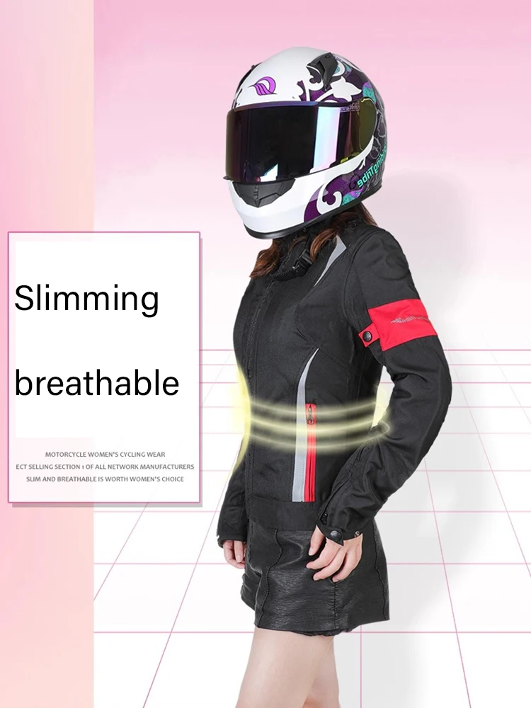 Woman Lady Motorcycle Jackets Summer Breathable Motorbike Armor Coat with 5pcs Protective Pads and Waterproof Liner Girl Clothes
Woman Lady Motorcycle Jackets Summer Breathable Motorbike Armor Coat with 5pcs Protective Pads and Waterproof Liner Girl Clothes