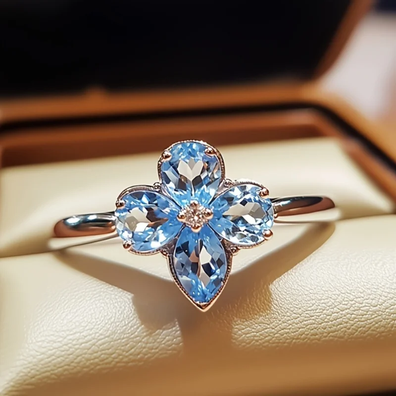 SGARIT 2025 Luxury Prong Setting-Rings for Women Pear Cut 3×4mm Marquise Cut 3×5mm Gemstone Sky Blue Topaz Ring Jewellery
SGARIT 2025 Luxury Prong Setting-Rings for Women Pear Cut 3×4mm Marquise Cut 3×5mm Gemstone Sky Blue Topaz Ring Jewellery